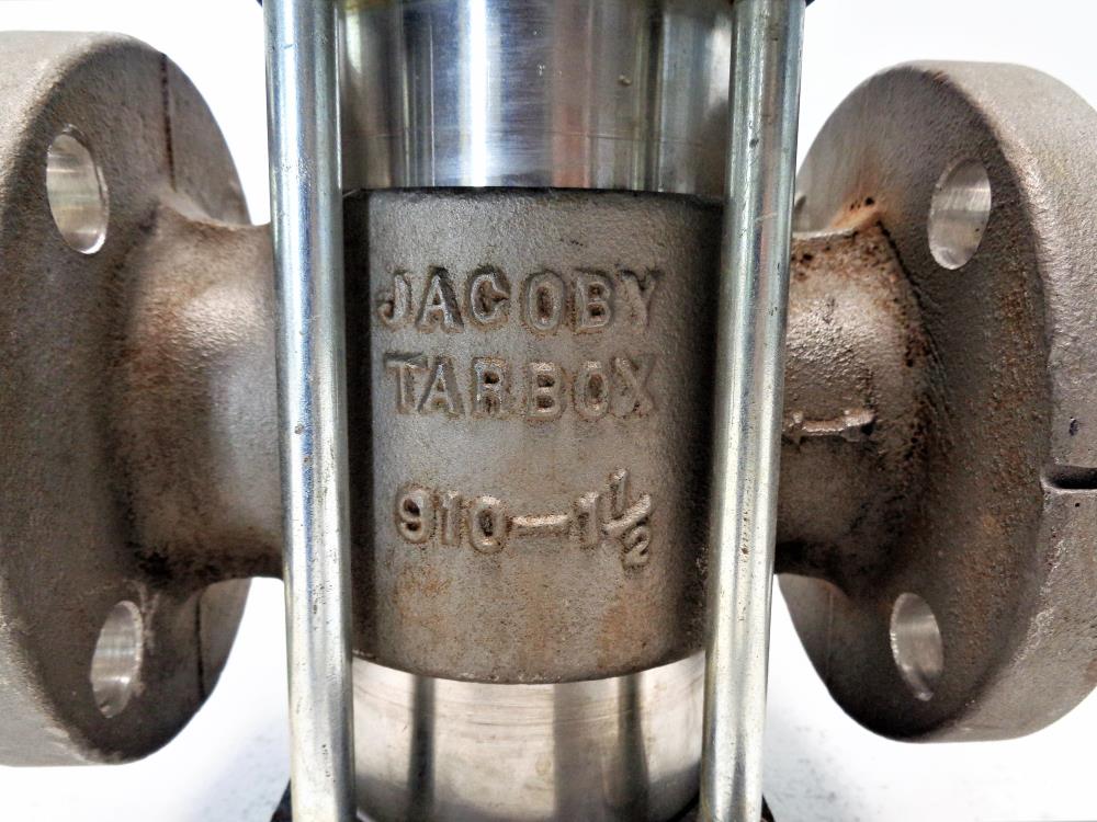 Jacoby Tarbox 1-1/2" Flanged Sight Flow Indicator, Plain, Stainless, 910-112